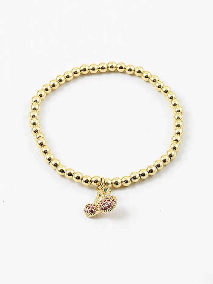 Bracelets Cherry Charm Bracelet Blue Sky