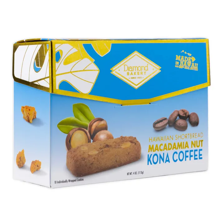 Diamond Bakery Hawaiian Kona Coffee Macadamia Shortbread Cookies 4 oz DIAMONDBAKERY Earrings