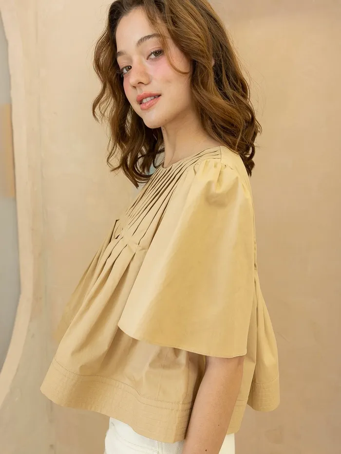 Heyson Earrings Heather Pleated Blouse