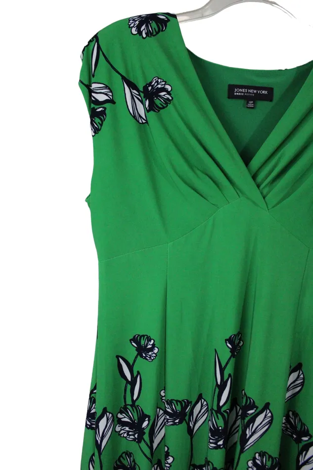 Jones New York Green Dress 12 Petite Jones New York Earrings