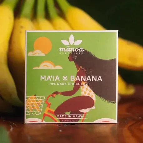 MANOACHOCO Earrings Mnoa Mini Maia Banana Chocolate Bar