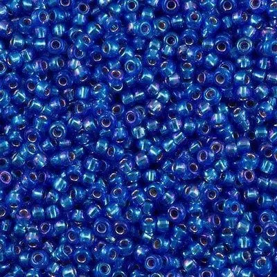 Miyuki Seed Beads 80 Silver Lined Sapphire AB 1019 Peppy Beads Rings