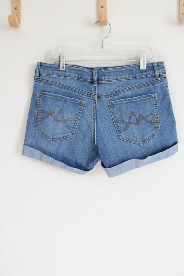 New York Company New York Co Denim Shorts 6 Earrings