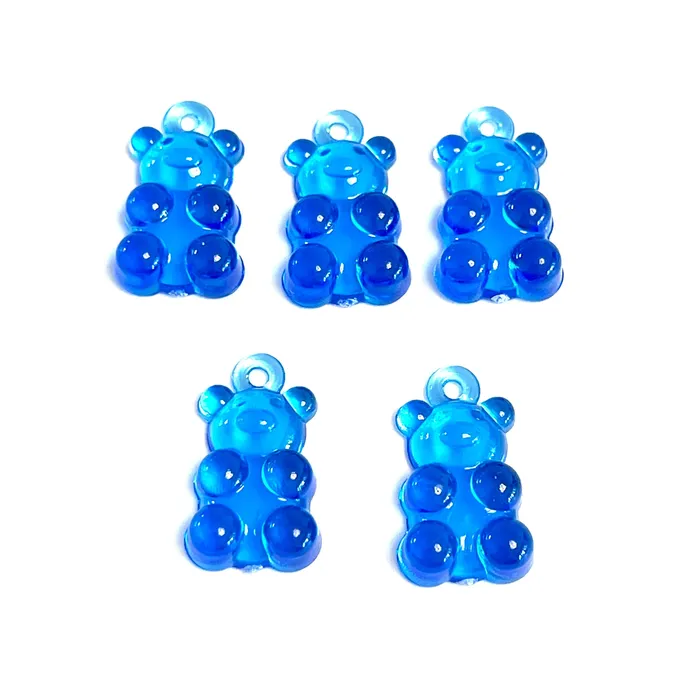 Peppy Beads 5 pcs in a pack Jelly Bear Charms Gummy Bear Resin With Loop Jelly Bear Shaped Resin Charms 12x22mm Necklaces Peppy Beads 5 pcs in a pack Jelly Bear Charms Gummy Bear Resin With Loop Jelly Bear Shaped Resin Charms 12x22mm Necklaces