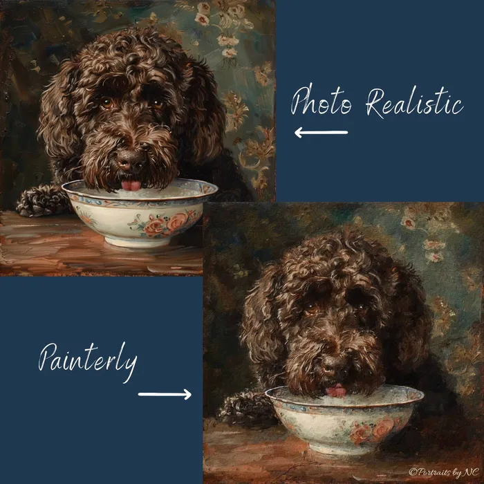 Portraits by NC Earrings Yorkie Digital Portrait