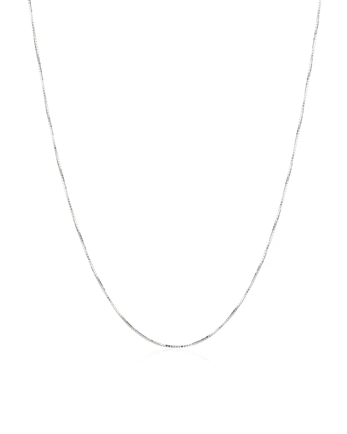 RACHEL LYNN CHICAGO 14 Karat White Gold 22 Adjustable Fancy Box Chain Rings