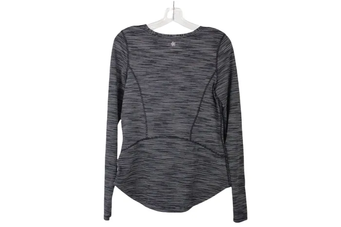 Tek Gear DryTek Black Striped Long sleeved Shirt XS Tek Gear Rings