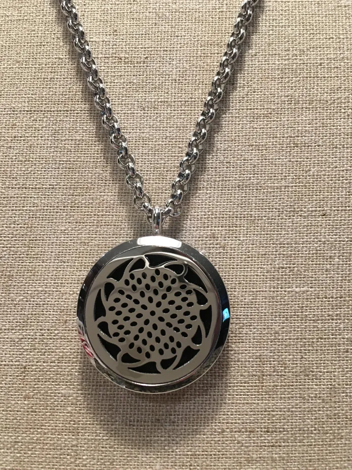 Baltic Essentials Essential Oil hypoallergenic Surgical Stainless Steel 316L Diffuser Sunflower Earrings
