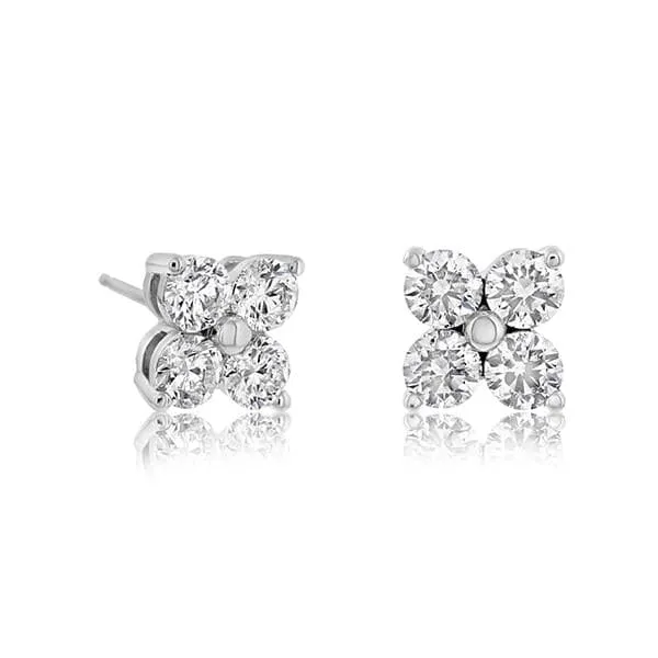 Cluster Diamond Earrings 051ctw Donald Haack Diamonds Earrings
