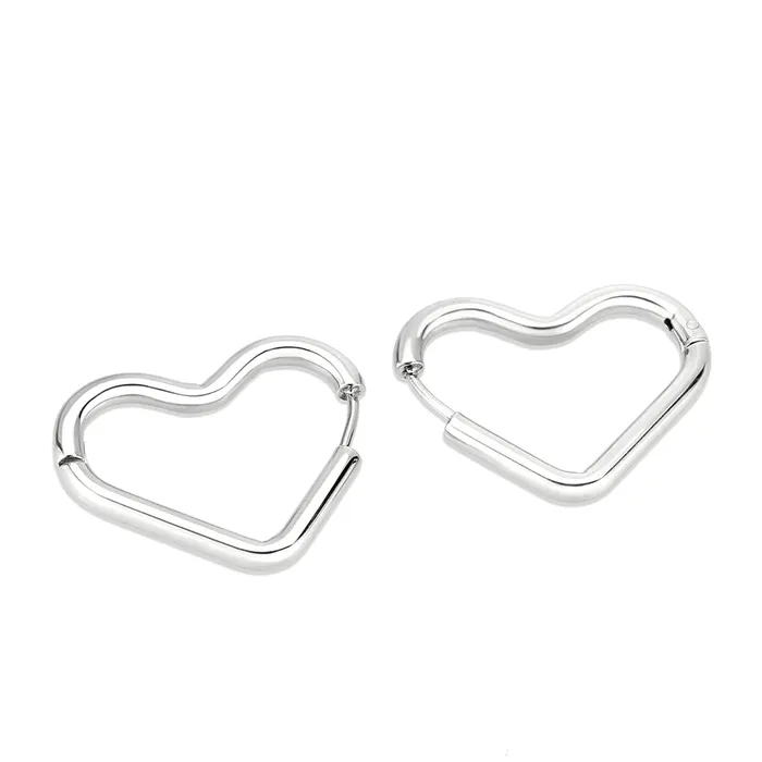 Earrings Green CJ3842 Wholesale Womens Minimalist Stainless Steel Heart Earrings Earrings Green CJ3842 Wholesale Womens Minimalist Stainless Steel Heart Earrings