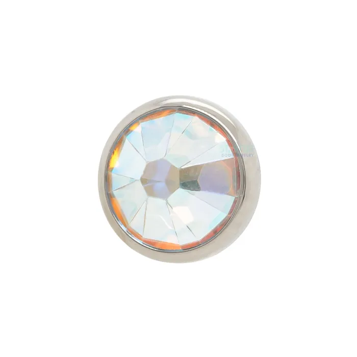 Earrings Industrial Strength IS 4mm Crystal Flat Backed Faceted Gem Threaded End