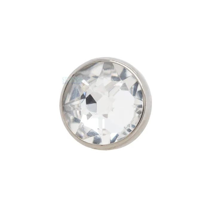 Earrings Industrial Strength IS 4mm Crystal Flat Backed Faceted Gem Threaded End