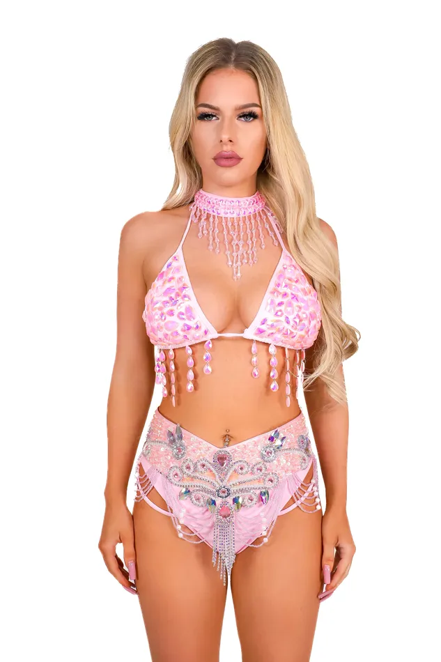 Earrings THE LUMI SHOP FULL OUTFIT Pink Angelic Aura 4 pcs