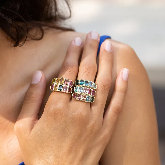 Fox Bond Originals The FB Cotton Candy Ombre Ring Rings