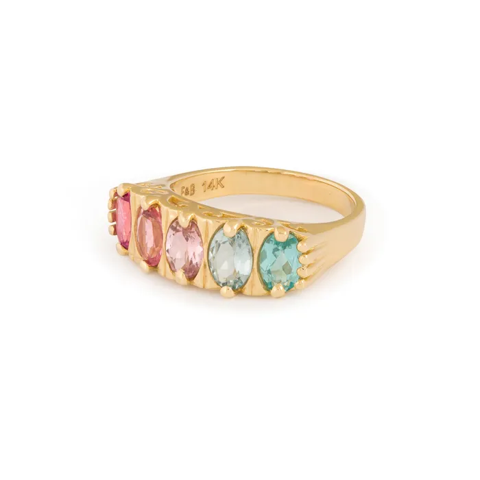 Fox Bond Originals The FB Cotton Candy Ombre Ring Rings