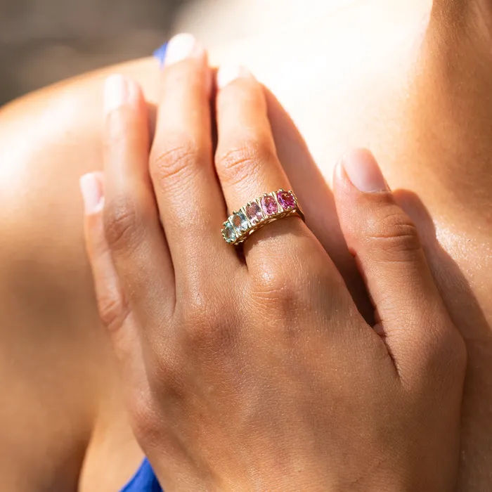 Fox Bond Originals The FB Cotton Candy Ombre Ring Rings