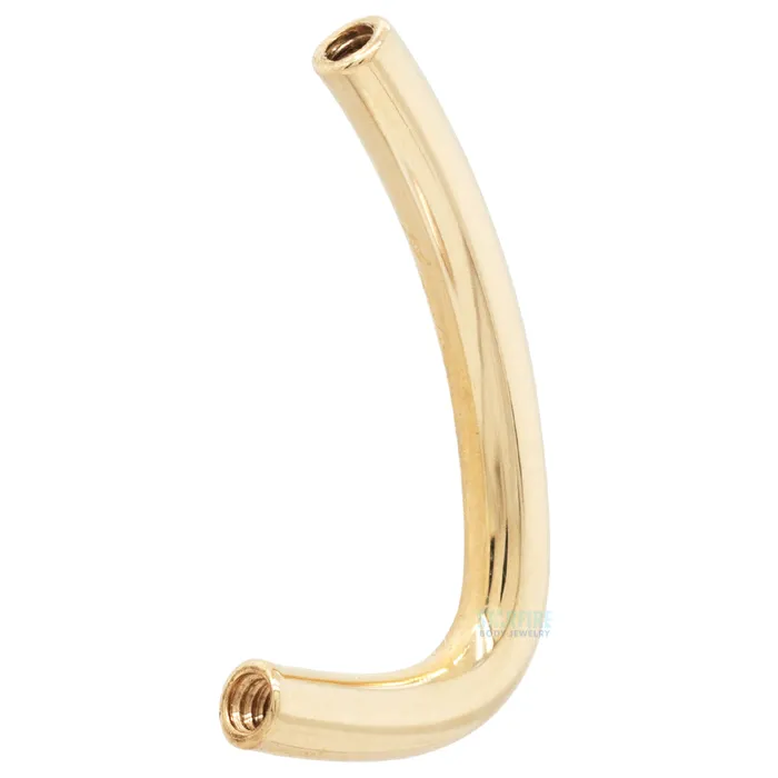 Gold Threaded JCurve Barbell Shaft Body Vision BVLA PreStyled Sets