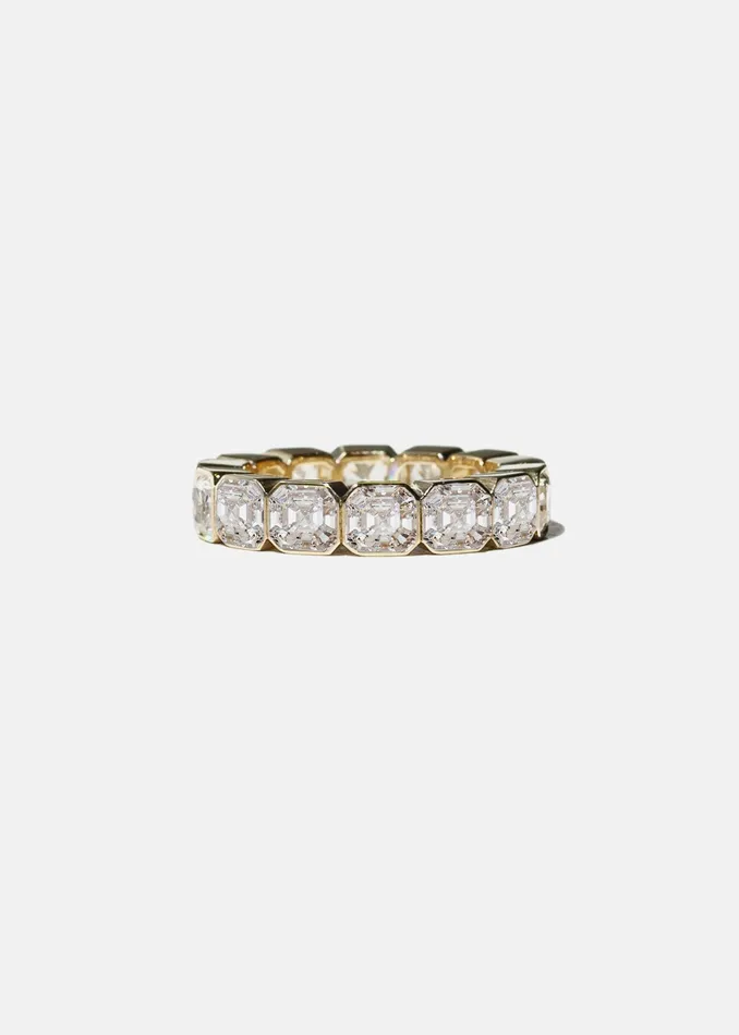 KATKIMfinejewelry Asscher Cosma Eternity Band Rings