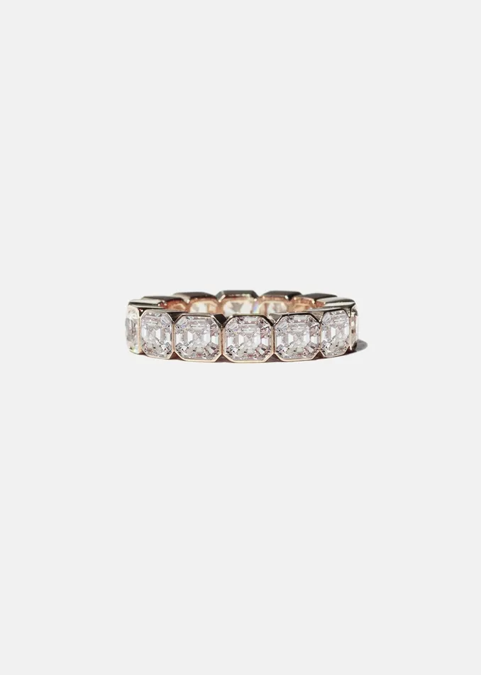 KATKIMfinejewelry Asscher Cosma Eternity Band Rings