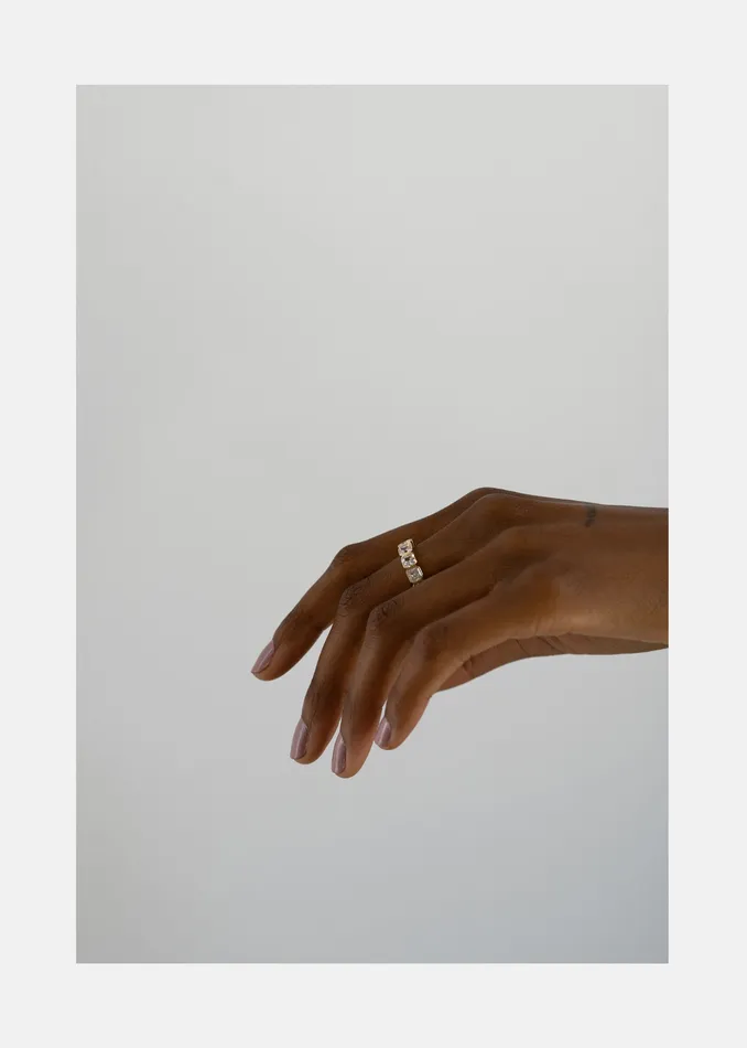 KATKIMfinejewelry Asscher Cosma Eternity Band Rings
