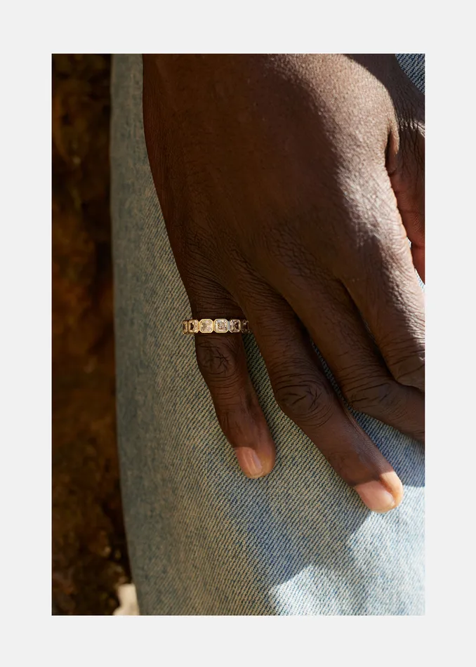 KATKIMfinejewelry Asscher Cosma Eternity Band Rings