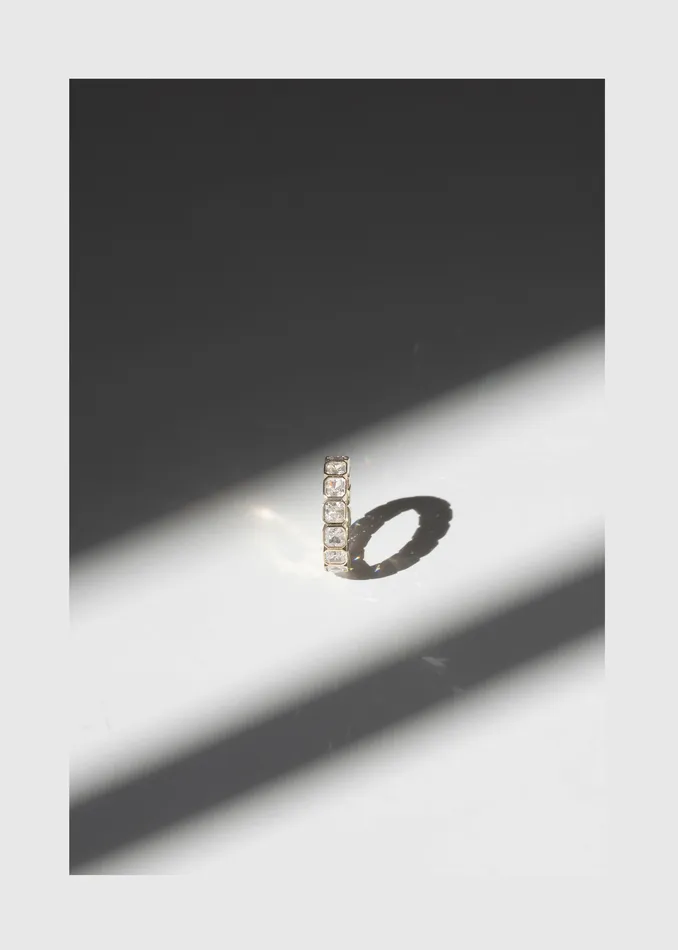 KATKIMfinejewelry Asscher Cosma Eternity Band Rings