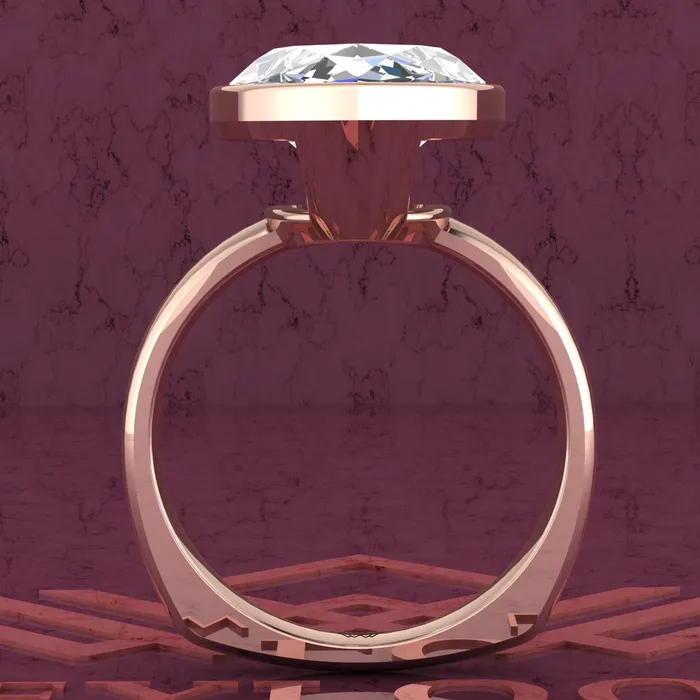 Leyloon Jewelry Rings 75 Carat Marquise Cut Bezel Euro Shank Solitaire D Color Moissanite Ring