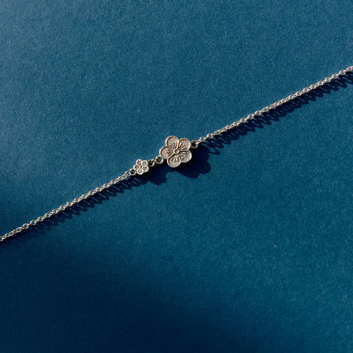 LOUPN Bracelets Ehwa Floral Bracelet Sterling Silver Polished