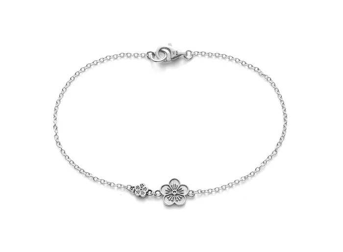 LOUPN Bracelets Ehwa Floral Bracelet Sterling Silver Polished LOUPN Bracelets Ehwa Floral Bracelet Sterling Silver Polished