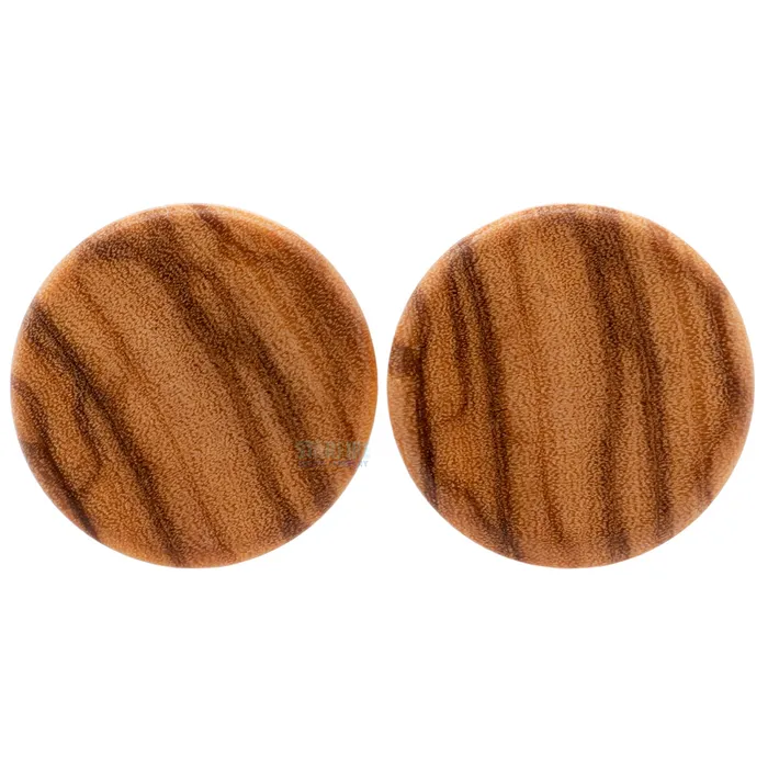Omerica Organic Earrings Wood Plugs Wild Olive Regs