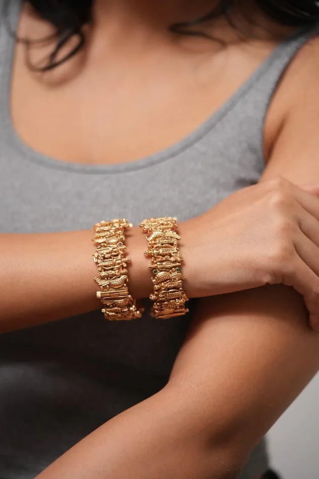 PreStyled Sets Ram Darbaar Gold Handmade Kada Traditional Sone Pe Suhaga Attrangi PreStyled Sets Ram Darbaar Gold Handmade Kada Traditional Sone Pe Suhaga Attrangi