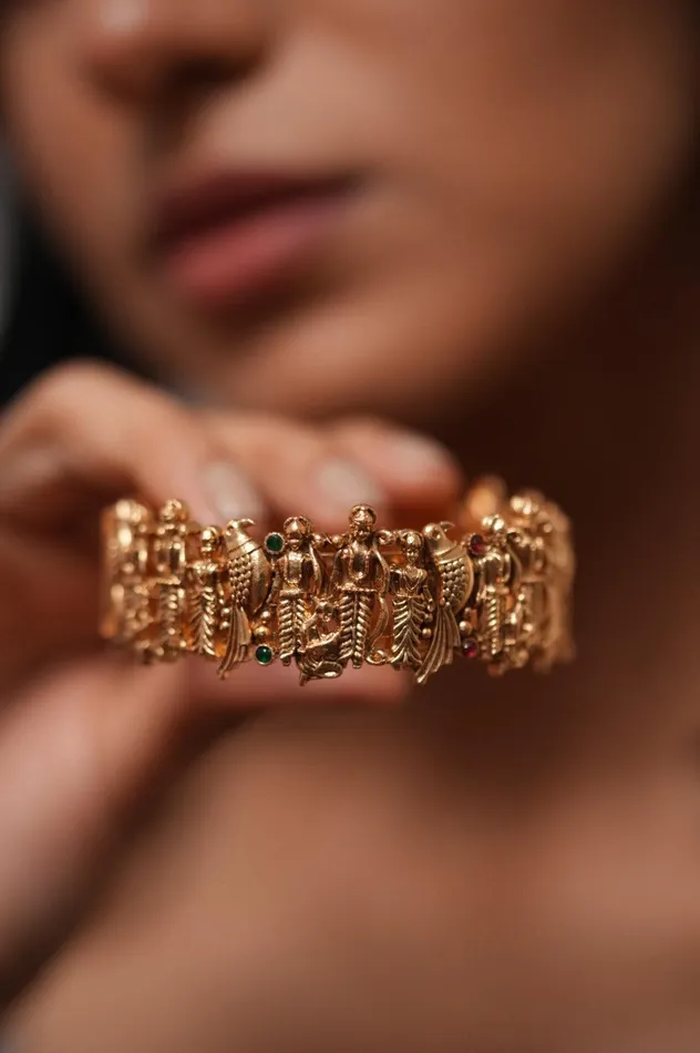 PreStyled Sets Ram Darbaar Gold Handmade Kada Traditional Sone Pe Suhaga Attrangi PreStyled Sets Ram Darbaar Gold Handmade Kada Traditional Sone Pe Suhaga Attrangi