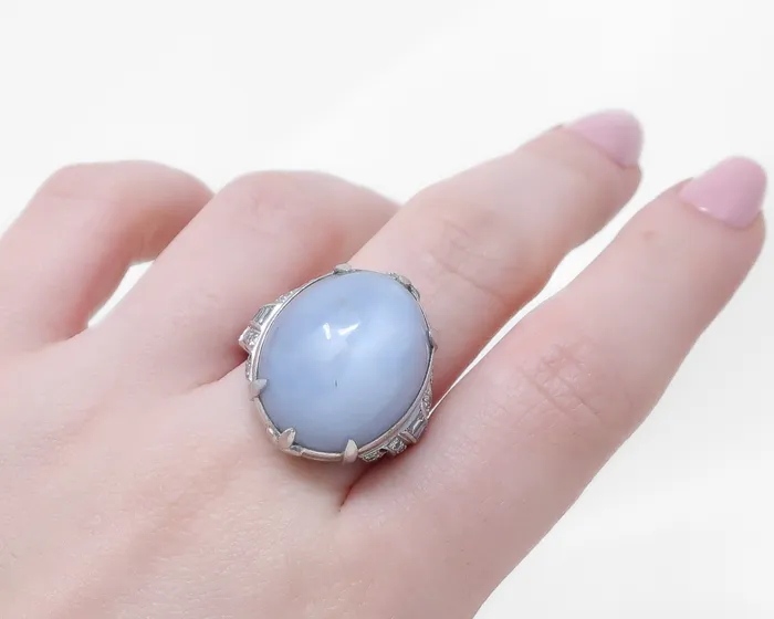 Rings Midcentury Star Sapphire Ring Isadoras C