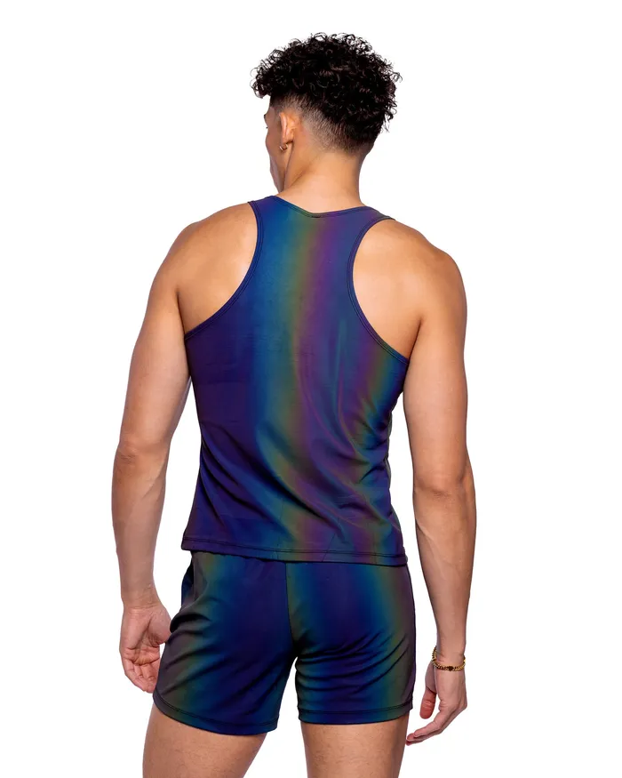 Roma Costume Inc Necklaces 6538 Reflective Shorts with Zipper Pockets