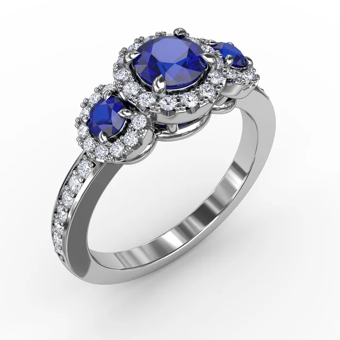 Sapphire Diamond Band Fana Rings Sapphire Diamond Band Fana Rings