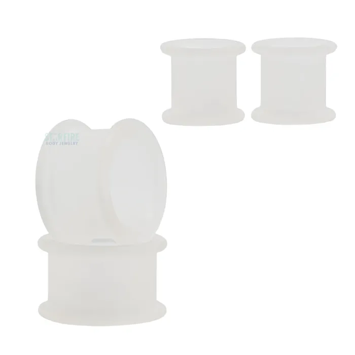 Silicone Tunnels Clear Kaos Softwear Earrings