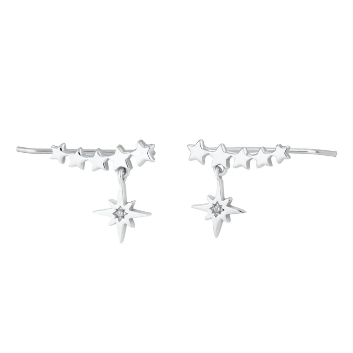 Starburst Ear Climber Earrings Scream Pretty Earrings