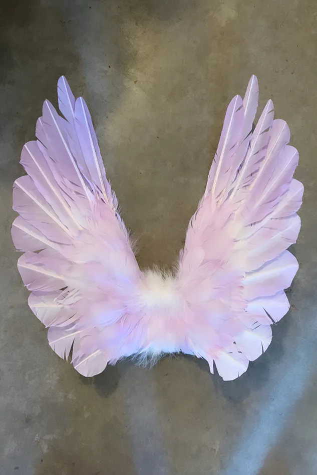 Stonehart Jewelry Earrings Designer Made Floating Wings in Lavender