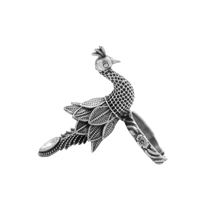 Teejh Rings Teejh Nandana Silver Oxidised Jewelry Gift Set