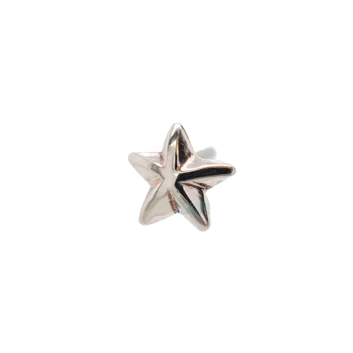 threadless Beveled Star Pin in Gold LeRoi Earrings