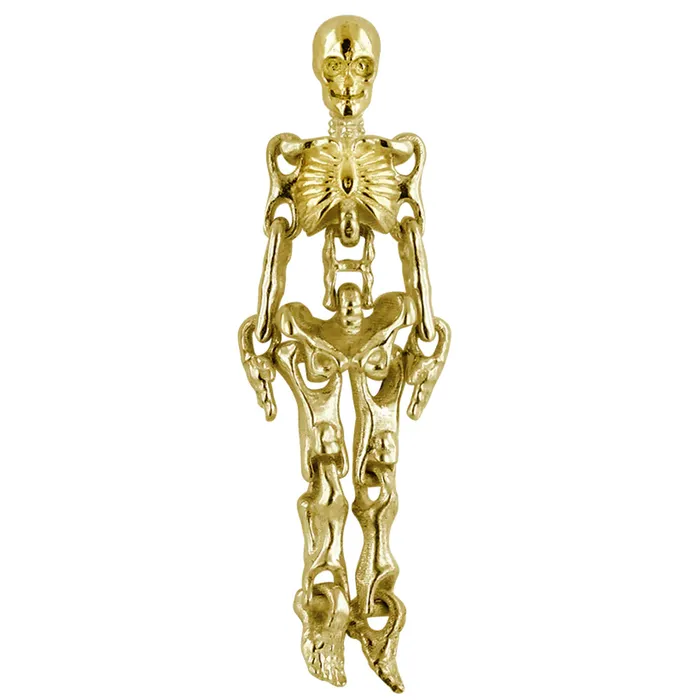 threadless Eternal Wanderer End in Gold Anatometal Earrings