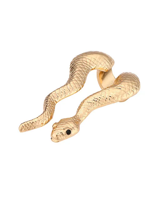 02 R295 Gold Snake Ring Rings