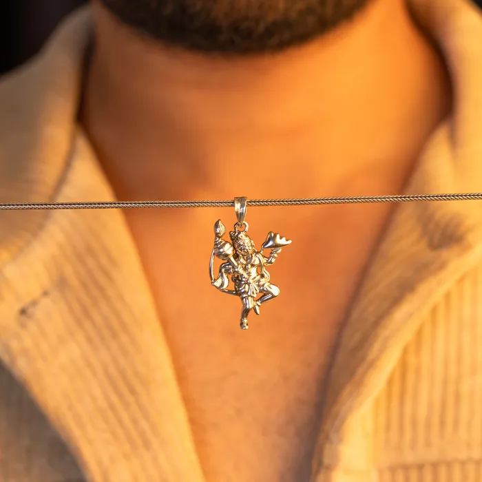 925 sterling silver customized vintage style Lord HanumanBajaranBali Pendant amazing design stunning pendant unisex gifting jewelry ssp433 TRIBAL ORNAMENTS Necklaces