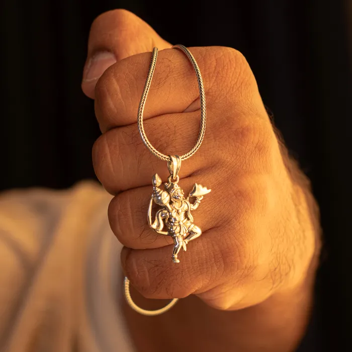 925 sterling silver customized vintage style Lord HanumanBajaranBali Pendant amazing design stunning pendant unisex gifting jewelry ssp433 TRIBAL ORNAMENTS Necklaces
