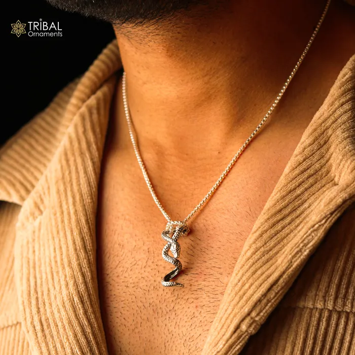 925 sterling silver unique waved snake pendant king cobra snake pendant is n embodiment of timeless beauty and symbolism nsp644 TRIBAL ORNAMENTS Necklaces 925 sterling silver unique waved snake pendant king cobra snake pendant is n embodiment of timeless beauty and symbolism nsp644 TRIBAL ORNAMENTS Necklaces