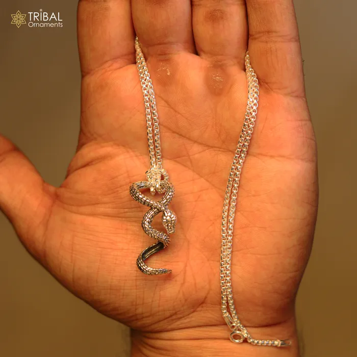 925 sterling silver unique waved snake pendant king cobra snake pendant is n embodiment of timeless beauty and symbolism nsp644 TRIBAL ORNAMENTS Necklaces 925 sterling silver unique waved snake pendant king cobra snake pendant is n embodiment of timeless beauty and symbolism nsp644 TRIBAL ORNAMENTS Necklaces