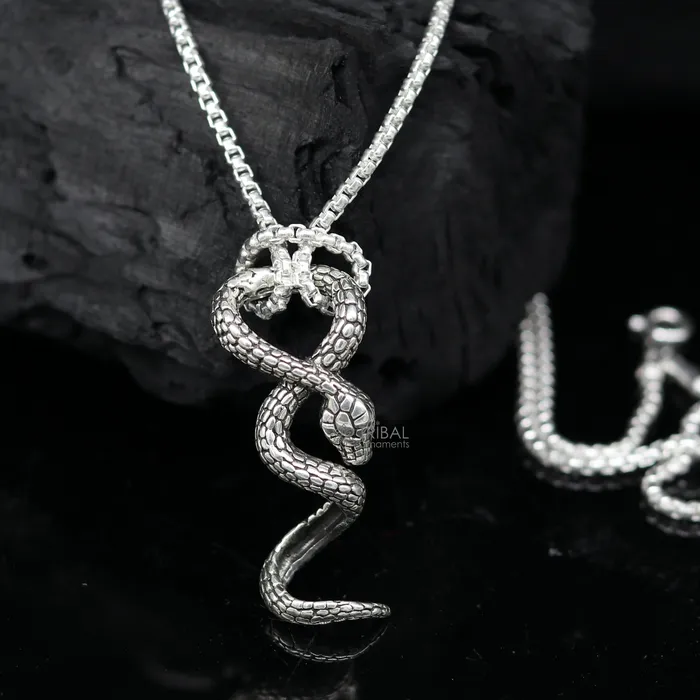 925 sterling silver unique waved snake pendant king cobra snake pendant is n embodiment of timeless beauty and symbolism nsp644 TRIBAL ORNAMENTS Necklaces 925 sterling silver unique waved snake pendant king cobra snake pendant is n embodiment of timeless beauty and symbolism nsp644 TRIBAL ORNAMENTS Necklaces
