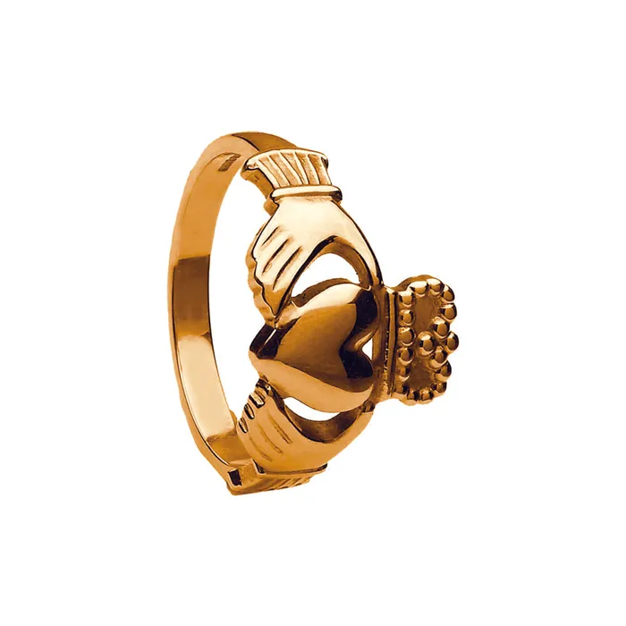 Boru Rings Heavy Gents Claddagh Ring 10K Yellow Gold Size 95 Custom Order Naomi Boru Rings Heavy Gents Claddagh Ring 10K Yellow Gold Size 95 Custom Order Naomi