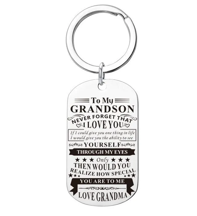 Earrings alice K56 To My Grandson Love Grandma Keychain