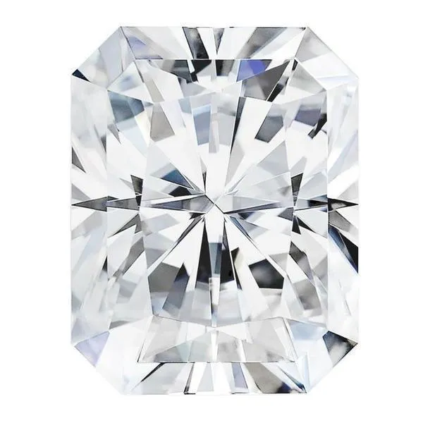 Earrings FIRE BRILLIANCE Charles Colvard Radiant Moissanite